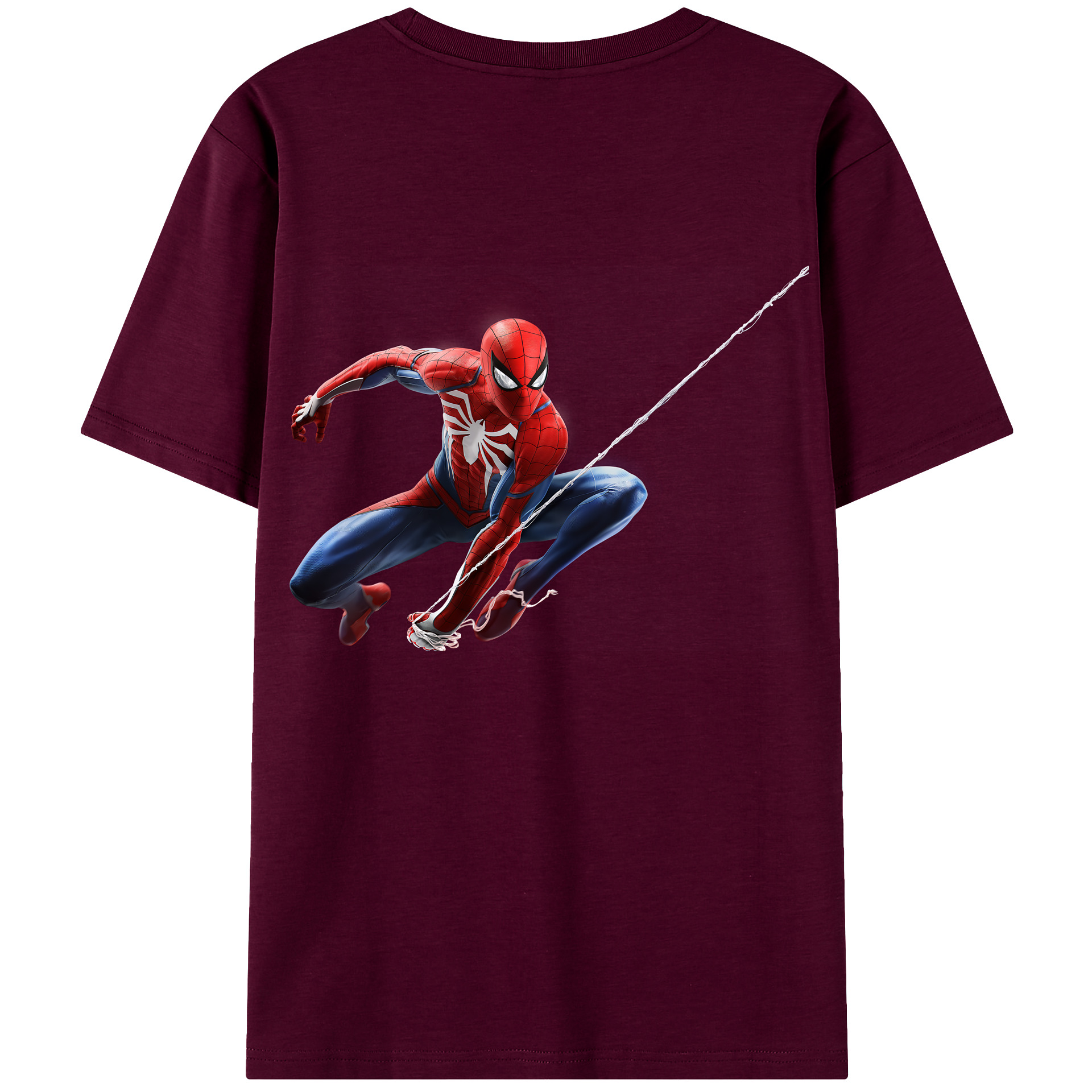 （画像用） Spider Man スパイダーマン レディース半袖Tシャツ(バックプリント)